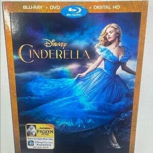 Disney Cinderella Blu-ray with Gold and Blue Cover
